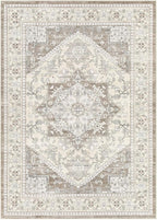 12x15 Vintage Area Rug: Washable Neutral Soft Non Slip Thin Large Floor Carpet - Image 9