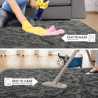 Tepook Soft Fluffy Rugs for Living Room, 5x8 Shaggy Area Rug for Bedroom - Image 6