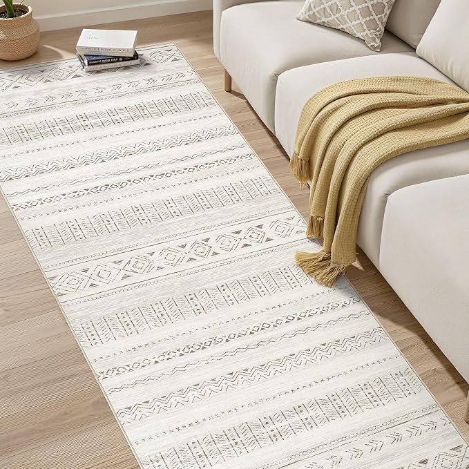 cotiled Hallway 3x12 Runner Rugs: Washable Boho Rugs - Image 7