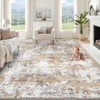 XLUEZ 9x12 Area Rug for Living Room, Washable Modern Abstract Large Area Rug by XLUEZ