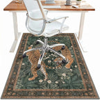 48"x60" Office Chair Mat for Hardwood Tile Floor, Under Desk Carpet Protector by BESBLEE