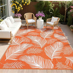 Pauwer Waterproof Outdoor Rug 9x12, Reversible Plastic Straw Patio Camping Rug by Pauwer