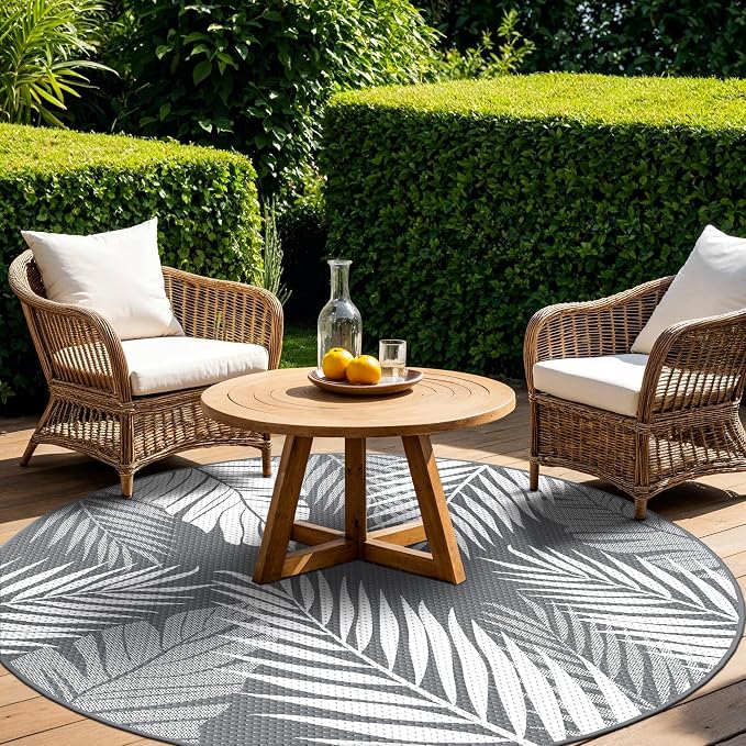 GENIMO Outdoor Rug 10' Round Waterproof by GENIMO