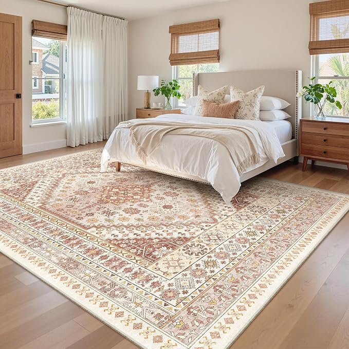 zesthome 9x12 Area Rugs for Living Room, Non-Slip Backing Washable Rugs - Image 9