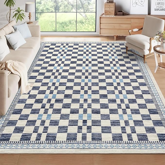 GarveeHome Area Rug 9x12 for Dorm Home Machine Washable Non-Slip Low Pile Rugs - Image 8