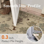 HUGEAR 3x5 Jute Outdoor Indoor Rug Washable Linen Textured Weave High Traffic - Image 7