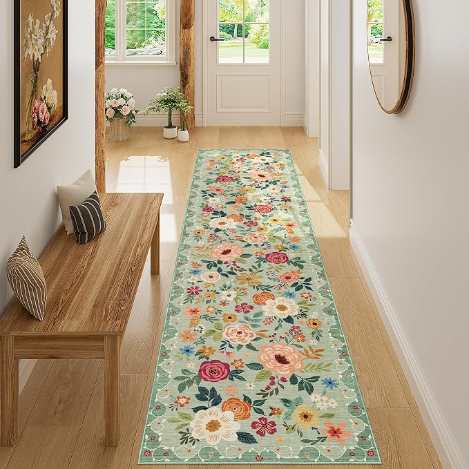 DUKINO 2x8 Runner Rug for Hallway, Washable Kitchen Runner Rug - Image 4