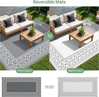 GENIMO Outdoor Rug Waterproof for Patio Decor, Outside Area Mat for Rv - Image 5