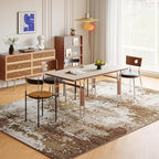 Brown Washable Rug 6x9 Area Rugs - Image 3