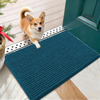 OLANLY Dog Door Mat for Muddy Paws 24x16, Ultra Absorbent Chenille Mud Doormat by OLANLY