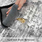 Washable 2X10 Kitchen Area Rug: Entryway Abstract Rug Runner Soft Bedroom - Image 6