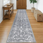 KILOCOCO Runner for Hallway 2x10 Runner Rug Printed Vintage Floral Washable Rug by Kilococo