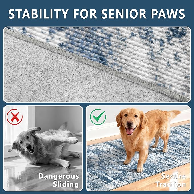 Washable Carpet Runners for Hallway 12ft-Non Slip Floor Runners for Dogs - Image 9