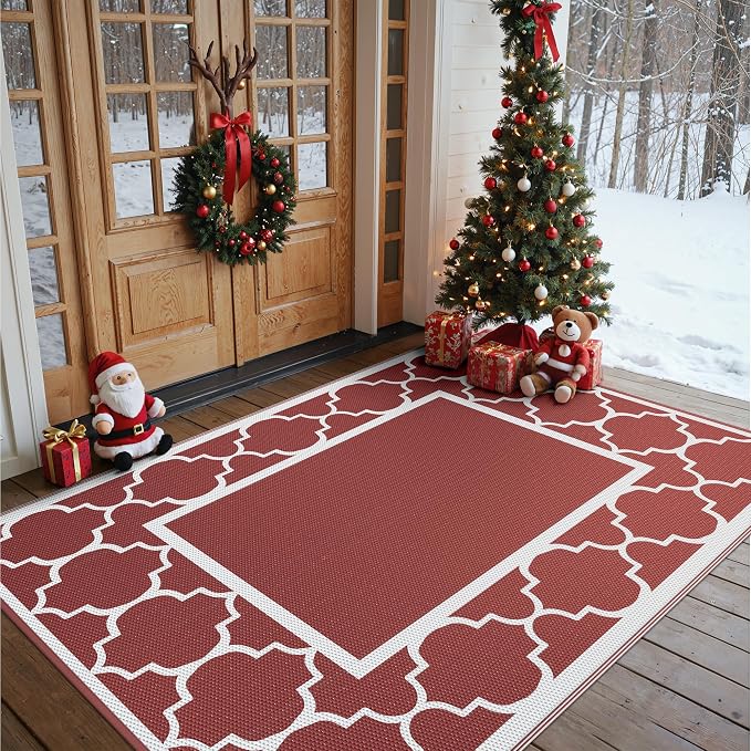 GENIMO 5' x 8' Outdoor Rug Waterproof - Image 2