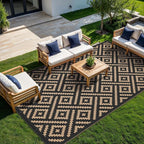 GENIMO Outdoor Rug for Patio Clearance, Reversible Plastic Straw Rugs for RV - Image 2