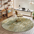 Green Round Area Rugs 4ft Washable Circle Rug - Image 2