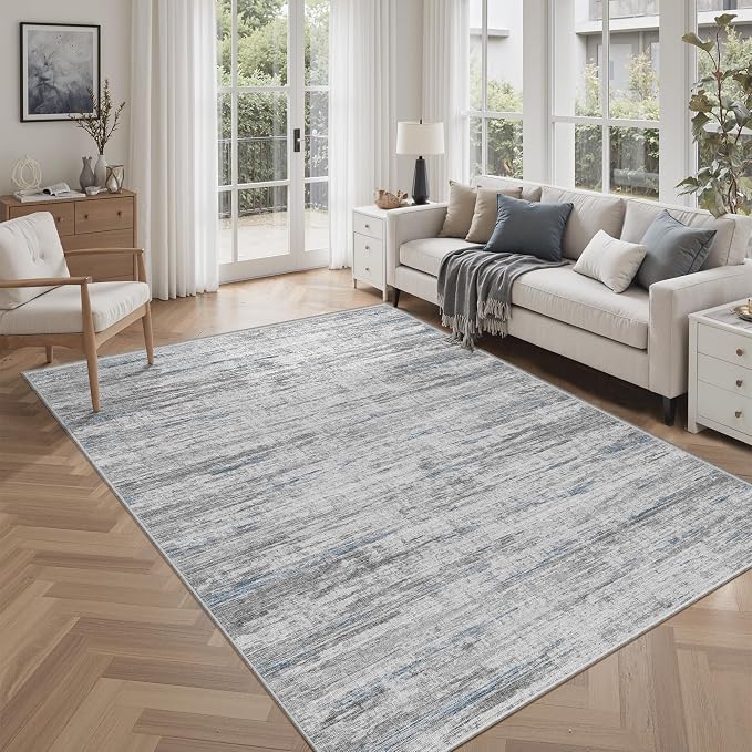 6x9 Area Rugs for Living Room, Non-Slip Modern Abstract Soft Large Washable Rug by Unknown