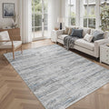 5x7 Area Rugs - Ultra-Thin Washble Rugs, Non-Slip Low Pile Abstract Print Rugs by Unknown