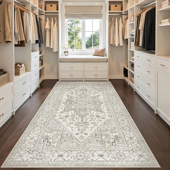 Madane Hallway Runner Rug 4x8 Wide: Washable Thin Runners - Image 4