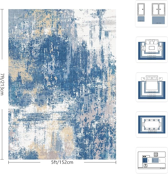 5x7 Rugs for Living Room - Image 2