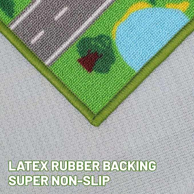 Kids Carpet Playmat Rug 59"x39.4", Car Rug - Image 5