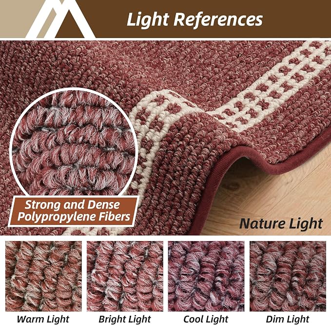 COSY HOMEER Kitchen Rugs Non-Slip 20x30/20x48 Inch Thick Polypropylene Standing - Image 9