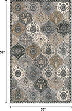 Lahome Moroccan Trellis Washable Area Rugs, 3x5 Rug - Image 2