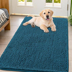 Smiry Dog Door Mat for Muddy Paws 47x32, Absorbent Dirt Trapper, Non-Slip by Smiry