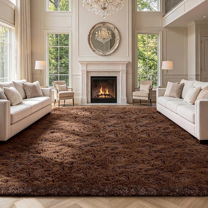 10X14 Large Area Rugs for Living Room Bedroom, Big Shag Rug for Bedroom Dorm by Boshengya