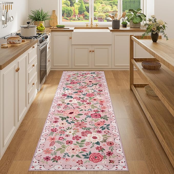 DUKINO Runner Rug, 2x7 Boho Kitchen Rug by DUKINO