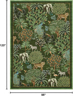 GarveeHome Jungle 8x10 Area Rug Washable Rugs - Image 2