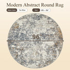 8ft Washable Round Rug - Image 9