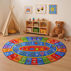 KC Cubs Multi Color Letter Print Power-Loomed ABC Alphabet, Numbers and Shapes - Image 5