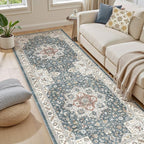 Vintage Hallway Runner Rug 3x12: Large Soft Washable Entryway - Image 7