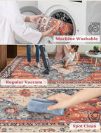 SERISSA Runner Rug for Hallways, 3x8 Washable Non Slip Kitchen Runner Rug - Image 3