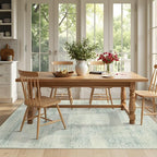 Latte&Fog 5x7 Area Rugs for Living Room, Vintage Washable Green Rugs for Bedroom - Image 5