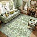 Lofus 5x7 Area Rug for Living Room, Light Green Washable Area Rugs by Lofus