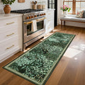 GarveeHome Forest Runner Rug, Botanical Low Pile Non Slip Stain Resistance by GarveeHome