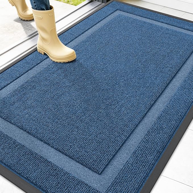 OLANLY Front Door Mat Indoor Outdoor Entrance, Waterproof All-Season, by OLANLY