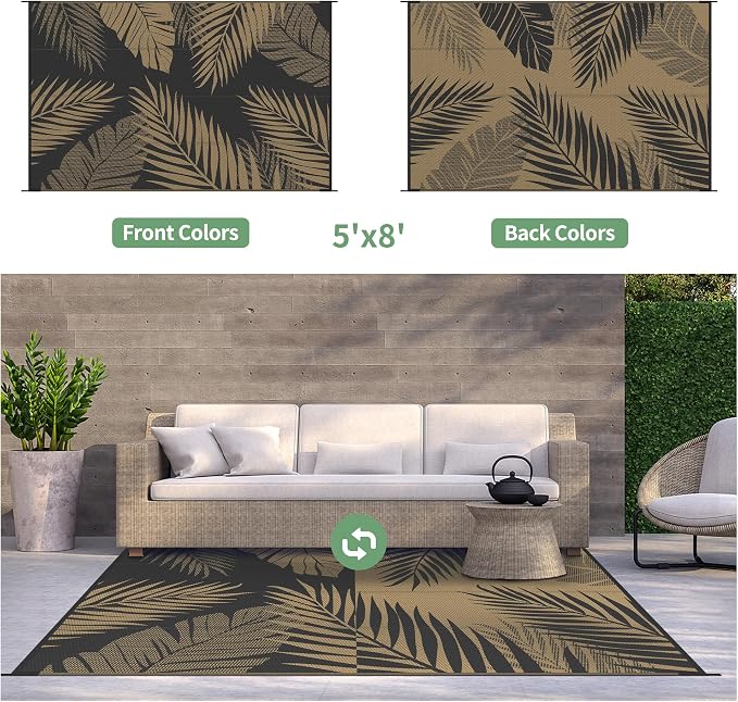 GENIMO Outdoor Rug 5' x 8' Waterproof - Image 2