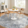 Round Area Rug 6ft Washable by BYYVOORugsforYourHome