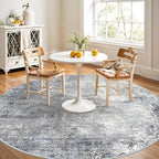 Round Area Rug 6ft Washable by BYYVOORugsforYourHome