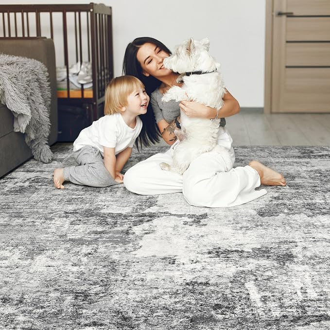 DMOYEST 10x12 Area Rug for Living Room, Washable & Non Slip Large Indoor Carpet - Image 5