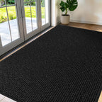 Commercial Door Mat 4'x6' Black, Heavy Duty Industrial Floor Mat by Unknown