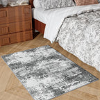 Entryway Rug 2x3 Grey Door Mat Indoor Entrance 24x36, Washable Small Throw Rugs - Image 3