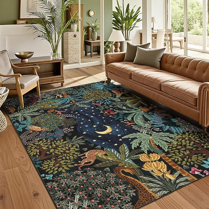 GarveeHome Jungle Animal Washable Area Rug by GarveeHome