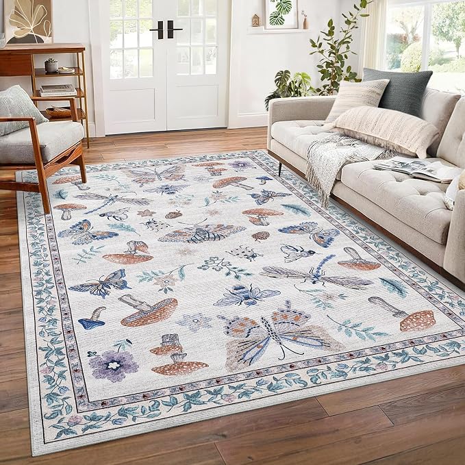 ROYHOME Washable Rug 5x7 Area Rugs by ROYHOME