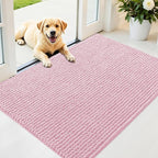 OLANLY Dog Door Mat for Muddy Paws 44x32, Ultra Absorbent Chenille Mud Doormat by OLANLY
