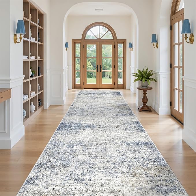 4x10 Runner Rug, Washable Hallway Rug - Image 3