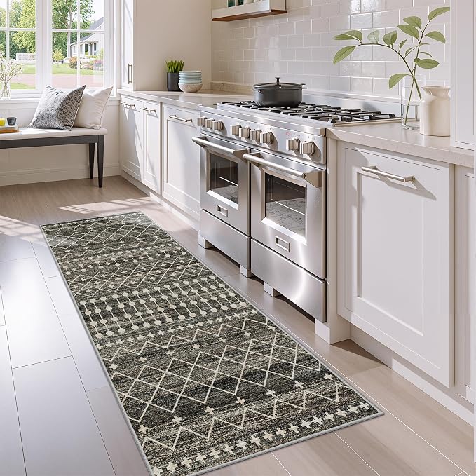Miukiki 2x6 Hallway Runner Rug Moroccan Washable Kitchen Rug Non Slip Indoor - Image 8